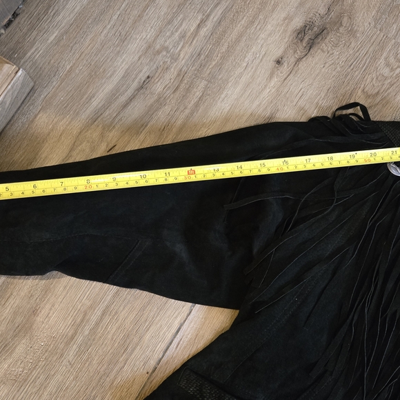 Western Black Fringed Women's Jacket - BIKER COWGIRL - Picture 16 of 16